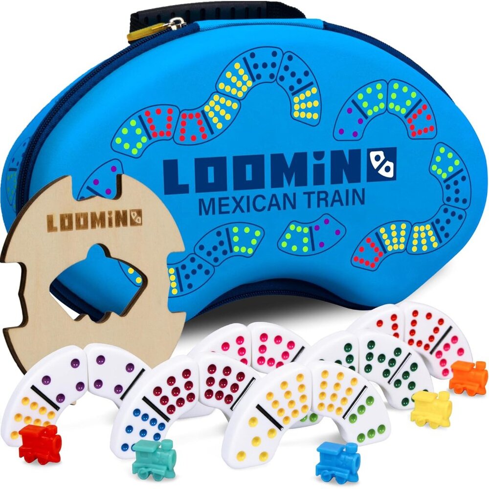 Mexican Train Dominoes Set – New Generation Dominoes Game for Kids and Adults –